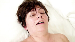 Submissive older gal is in love with that younger cock