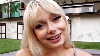 Blonde stepmom is ready for some savage action