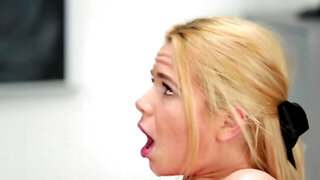 Blonde MILF gets her vaginal canal deeply seeded by a potent sperm