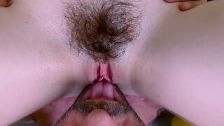Cock sucking girl provides excellent POV until the end