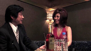 Big hair Japanese girl getting her vagina destroyed