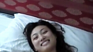 Handsome Chinese Woman screwing a puny cock!