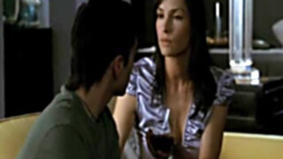 Famke Janssen - Nipple Plunge Up