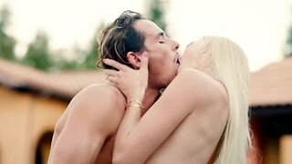 Tyler Nixon is eating Morgan Rain's delicious pussy outdoors