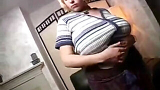 Kiki kakuchi displays her gigantic breasts