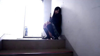 Yuu Tsujii is going to show her pink pussy and tease a lot