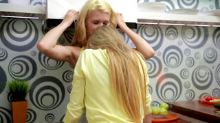 Angel Piaff and Delphine taste more than food in the kitchen