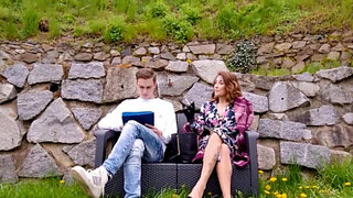 Hunted down hottie getting her mature pussy dominated