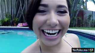 Bikini babe Karlee Grey banged in pov