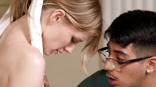 Submissive Melody Marks gets fucked by a colossal dick here