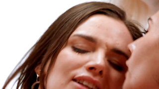 Horny women getting fucked with determination in an orgy