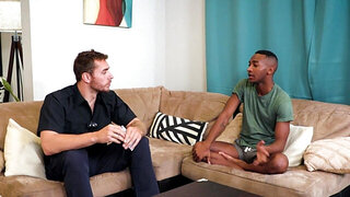 Worker and a black fellow are banging each other today