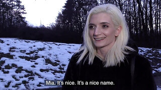 Bleached Italian babe wants to get fucked in the dark