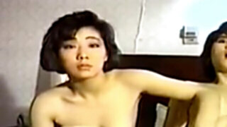 two korean women with a fortunate dude