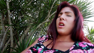 Sophia Steele masturbates in public and looks PERFECT