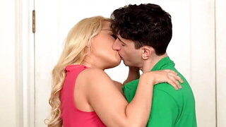 Thick blonde psychiatrist is fucked by a man