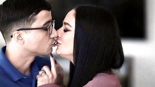 Lesbian cuckoldress watches her wife get rammed hard