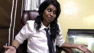Indian woman takes a break and talks dirty to you