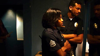 Interrogation room fuck with a stunning babe