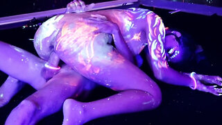 Stunning babe Kitty Love gets fucked under the backlight