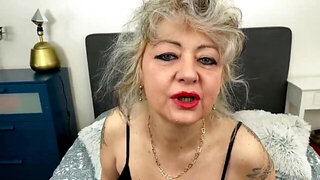 Aged lady is going to beg for hard cock in her moist hole