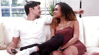 Two twisted hotties get fucked with no shame in FFM