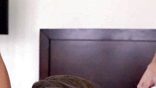 Two hot ladies taking turns with a big dick stepson