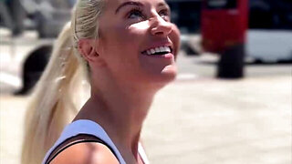 Sienna Day has a date with her partner in Barcelona