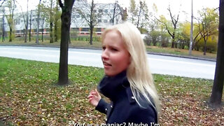 College girl Hailey fucks a stranger to earn some quick cash