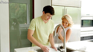 Laura Bentley masturbates and seduces her stepson