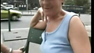 Sadism granny Ibolya outdoor pounding