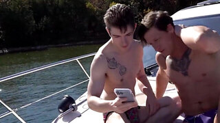 Dalton Riley seducing Caleb Morphy into sex on a yacht