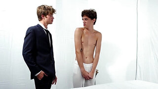 Andy Adler tells Oliver Carter to lay and get naked