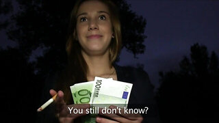 POV outdoor fuck with a public whore who CRAVES sex