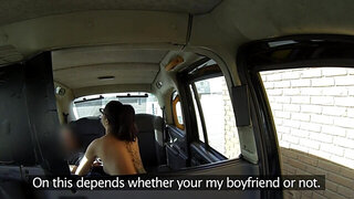Cute tourist gives away her holes to a horny taxi driver
