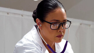 Horny patient enjoys hard sex with a kinky MILF doctor