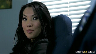 Office assistant Asa Akira gushes her boss her flexibility