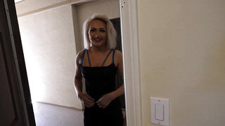 POV of the gorgeous Bambi Barton sucking and  banging