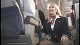 Flight attendent upskirt