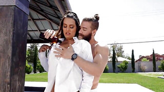 Curvy teen enjoys hard sex with skilled porn actor