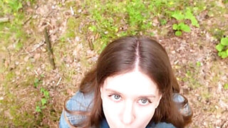 Going deep in the woods with his girlfriend and  banging her