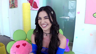 Girl with a cute pussy is happy to get fucked silly