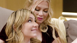 A brunette and two blondes make for a great trio