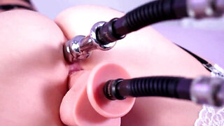 Scarlet Chase gets all of her holes stuffed all at once