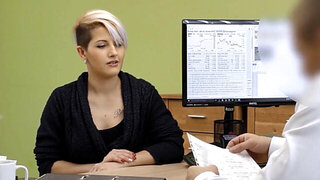 Fast office sex with an agent in exchange for loan