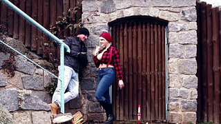 Lumberjack MILF is going to jack his dick and fuck too