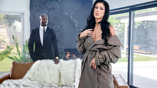 Busty brunette Queenie Sateen schlonged hard by Anton Harden