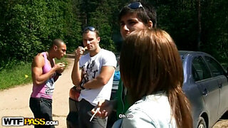 Our student are going to make a public outdoor fucking