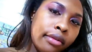 Ebony gigantic manhood she-male selfpleasure