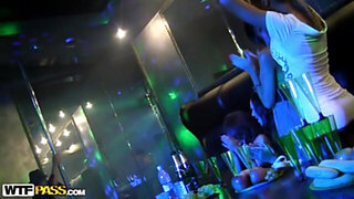 Real college girls seduce a stripper